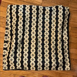 RARE VINTAGE! Ralph Lauren Black & Tan  print 100% cotton European pillow shams